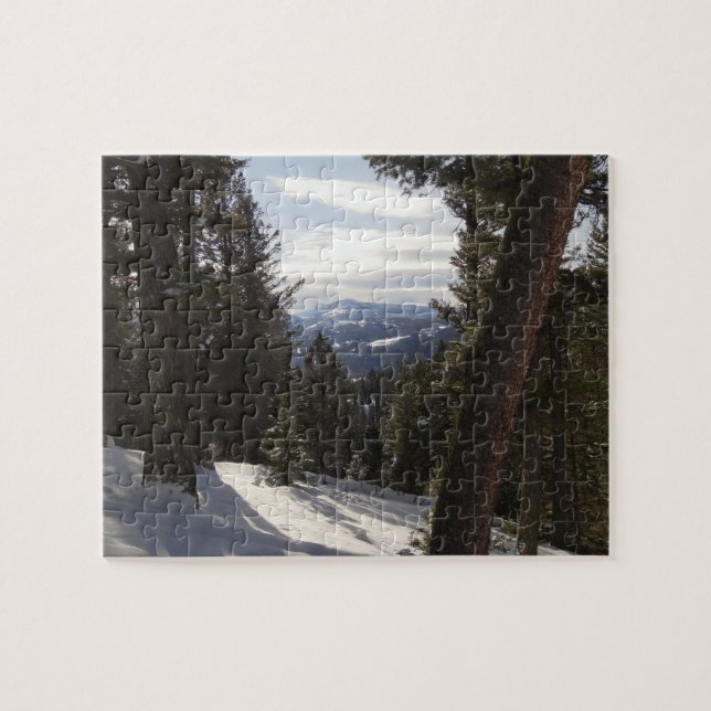 Puzzle Montañas Madison en invierno en Montana (Horizontal)
