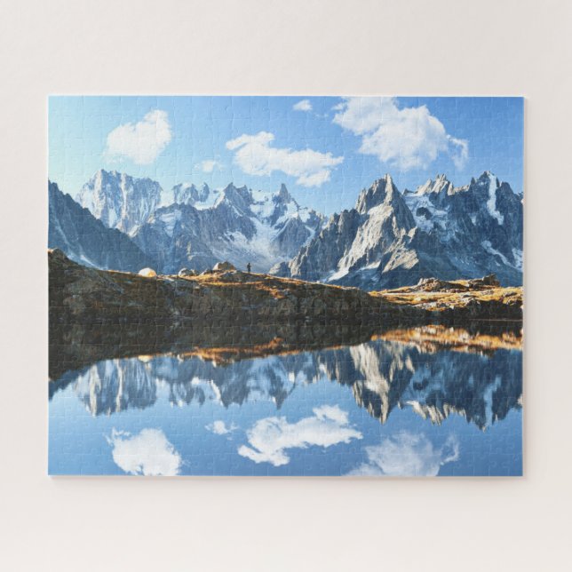 Puzzle Montañas | Mont Blanc Massif, Francia (Horizontal)