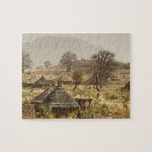 Puzzle Montañas Nuba, aldea de Nugera