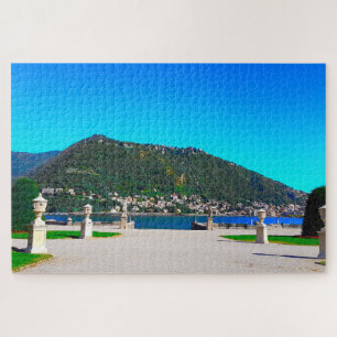Puzzle Montañas paisajísticas del Lago Como Italia