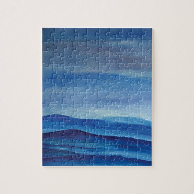 Puzzle Montañas Prompecabezas de Fotografía de Acuarela c (Vertical)