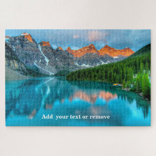 Puzzle Montañas reflejadas en el lago Louise, Alberta Can
