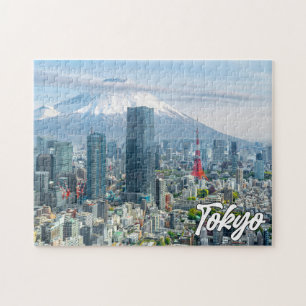 Puzzle Monte Fuji, hermoso Tokio, Japón