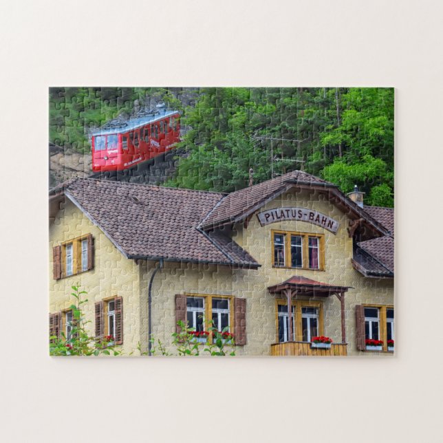 Puzzle Monte Pilatus Bahn - Cog Railway - 11x14 - 252 pc (Horizontal)