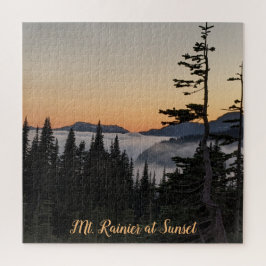 Puzzle Monte Rainier al atardecer