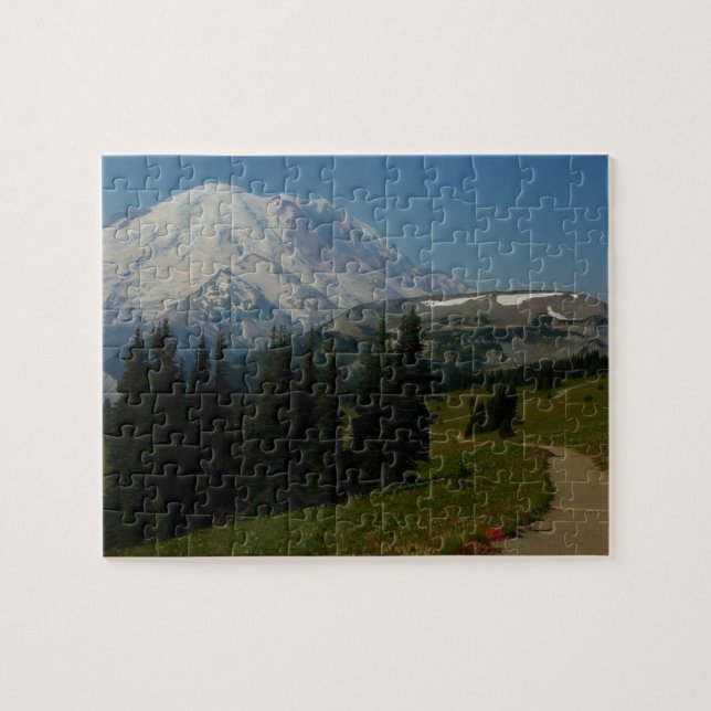 Puzzle Monte Rainier desde el sendero Sourdough Ridge (Horizontal)