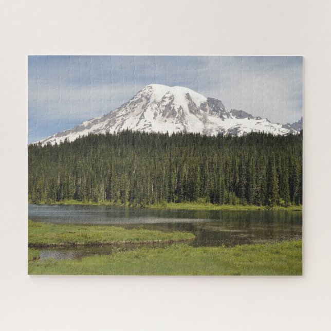 Puzzle Monte Rainier y Lago (Horizontal)