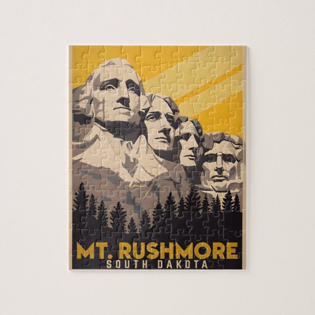 Puzzle Monte Rushmore, Dakota del Sur (Vertical)