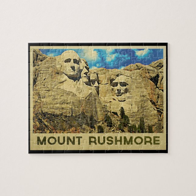 Puzzle Monte Rushmore Vintage (Horizontal)