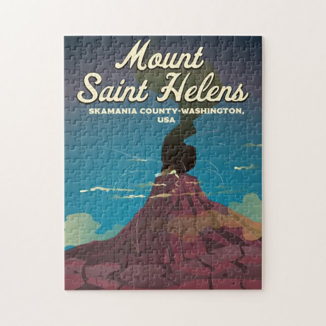Puzzle Monte Saint Helens Washington Estados Unidos (Vertical)