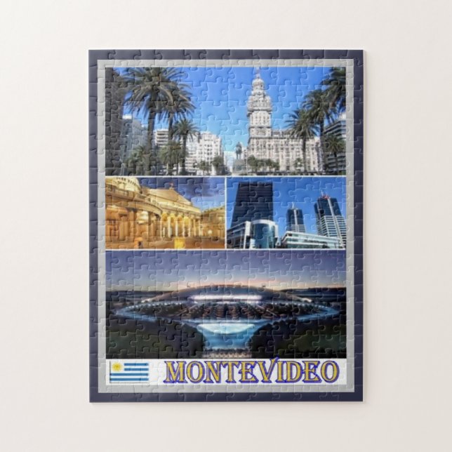 Puzzle Montevideo Mosaic - Uruguay (Vertical)