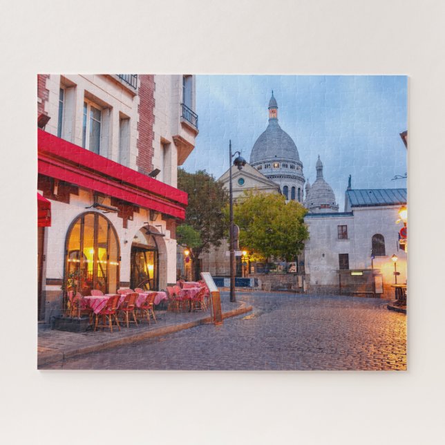 Puzzle Montmartre en París, Café France Old Street (Horizontal)