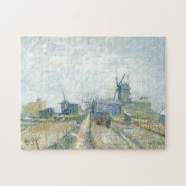 Puzzle Montmartre Mills y los huertos de Van Gogh