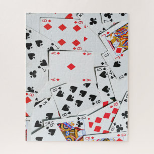 Puzzle Montón Colorido de Cartas de Poker