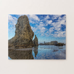 Puzzle Montones de mar en la playa de Bandon en Bandon, O