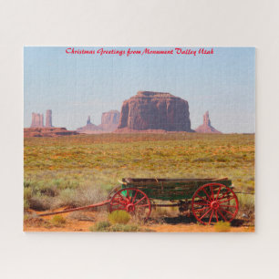 Puzzle Monument Valley Utah. Felicitaciones de Navidad