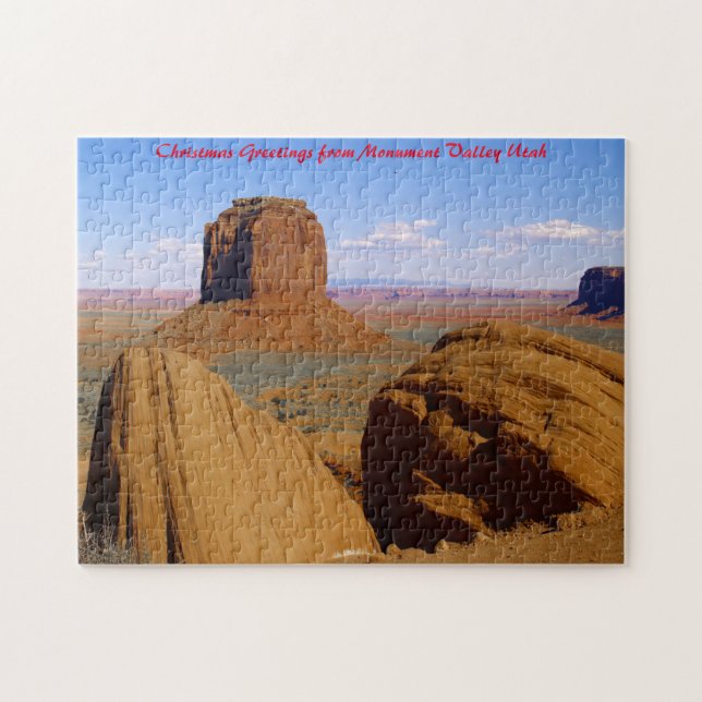 Puzzle Monument Valley Utah. Felicitaciones de Navidad (Horizontal)