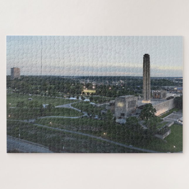 Puzzle Monumento a la Libertad y Edificio BMA, Kansas Cit (Horizontal)