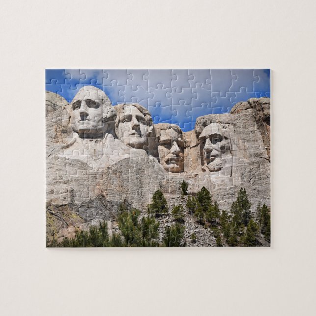Puzzle Monumento a la Montaña Rushmore - 8x10 - 110 pcs. (Horizontal)