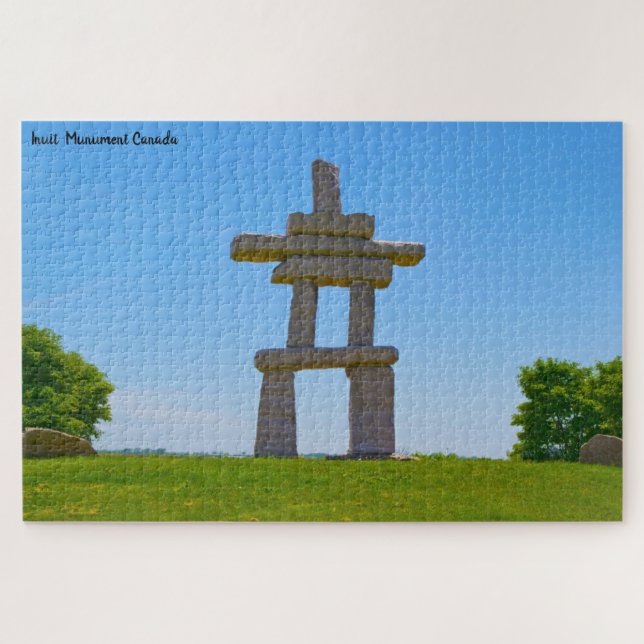 Puzzle Monumento a los inuits en Canadá (Horizontal)