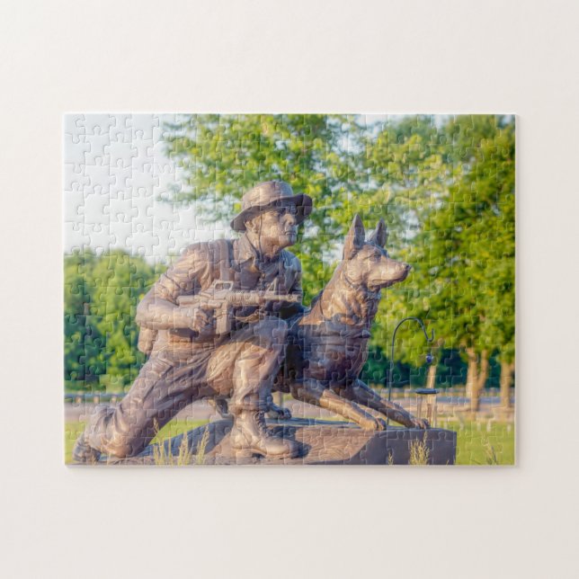 Puzzle Monumento a los Perros de Trabajo Militar (Horizontal)
