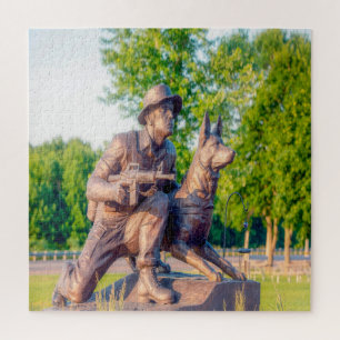 Puzzle Monumento a los perros que trabajan en el ejército