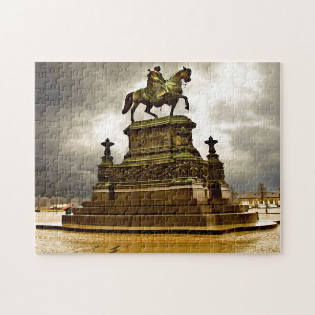 Puzzle Monumento a Sajonia Dresden Reiter Alemania. (Horizontal)