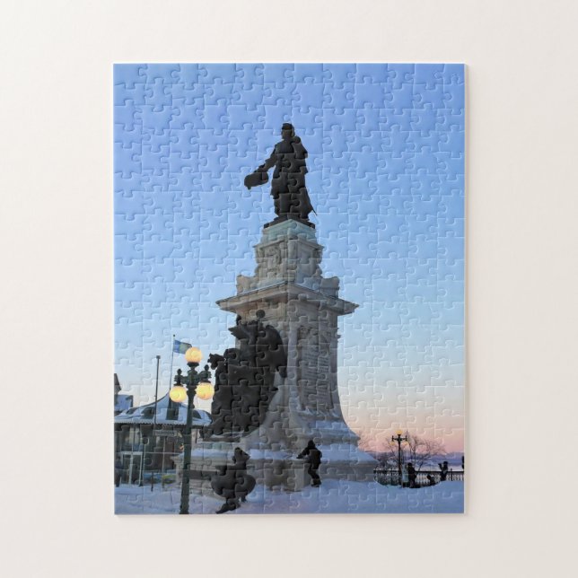 Puzzle Monumento a Samuel De Champlain, Quebec, Canadá (Vertical)