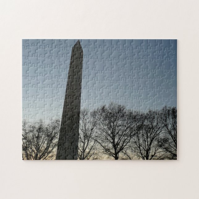 Puzzle Monumento a Washington en el paisaje invernal II (Horizontal)