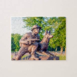 Puzzle Monumento conmemorativo al perro de trabajo milita