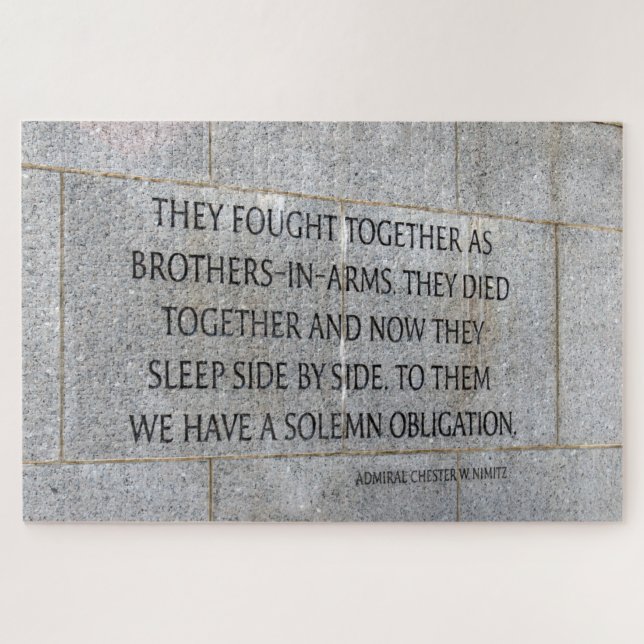 Puzzle Monumento conmemorativo de los dos veteranos de la (Horizontal)