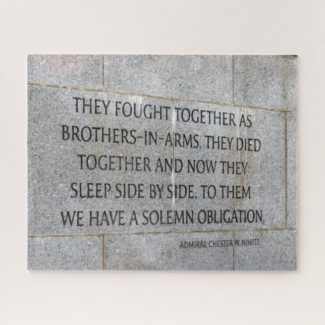 Puzzle Monumento conmemorativo de los dos veteranos de la (Horizontal)