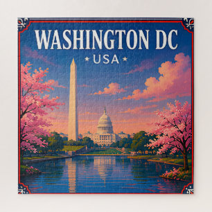 Puzzle 🏛️ Monumento de Washington DC Recuerdo de la Capi