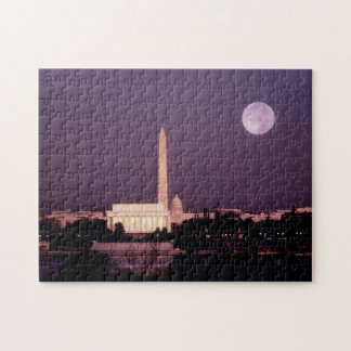 Puzzle Monumento de Washington, el capitolio y Jefferson