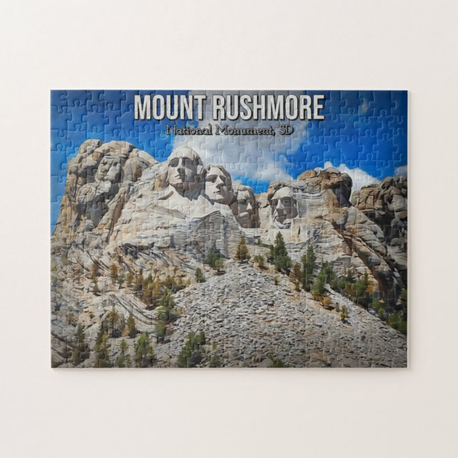 Puzzle Monumento Nacional Mount Rushmore, Dakota del Sur  (Horizontal)