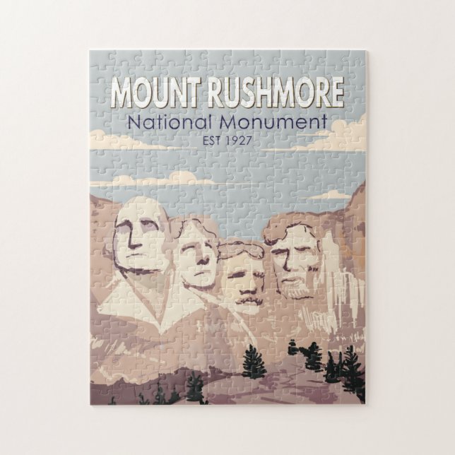 Puzzle Monumento Nacional Mount Rushmore Dakota del Sur (Vertical)