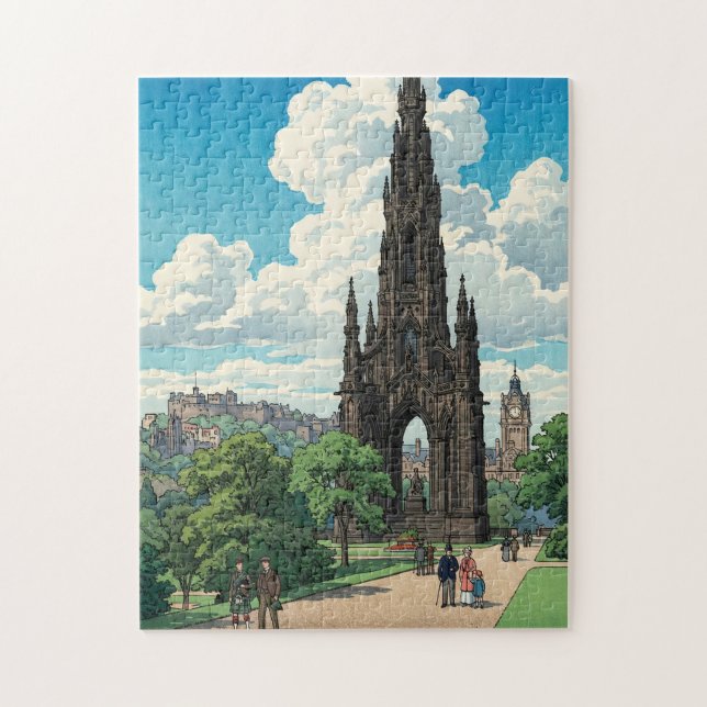 Puzzle Monumento Scott de Edimburgo Pri de Impresión Japo (Vertical)