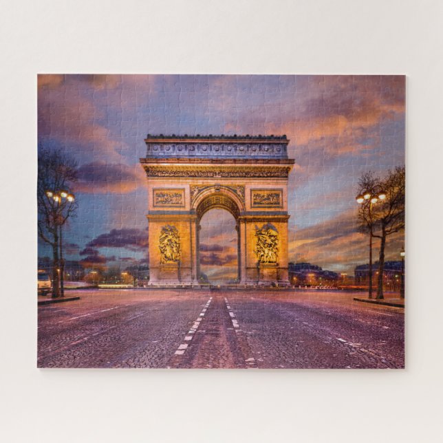 Puzzle Monumentos | Arco de Triomphe, París, Francia (Horizontal)