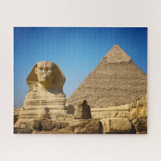 Puzzle Monumentos | Esfinge y pirámide de Egipto (Horizontal)