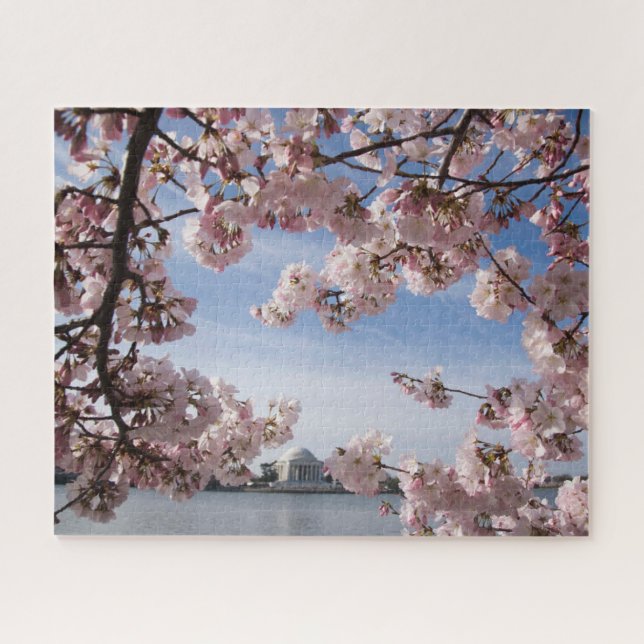 Puzzle Monumentos | Flores de cerezo conmemorativas de Je (Horizontal)
