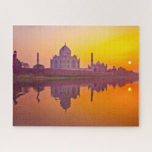Puzzle Monumentos Taj Mahal al atardecer