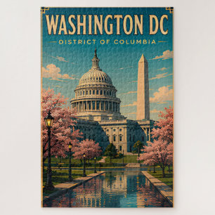 Puzzle Monumentos y horizonte del Capitolio de Washington
