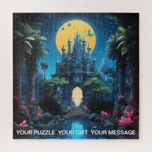 Puzzle Moody Blue Castle Fantasy