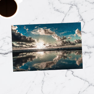 Puzzle Moody Blue Sky Beach Sunrise