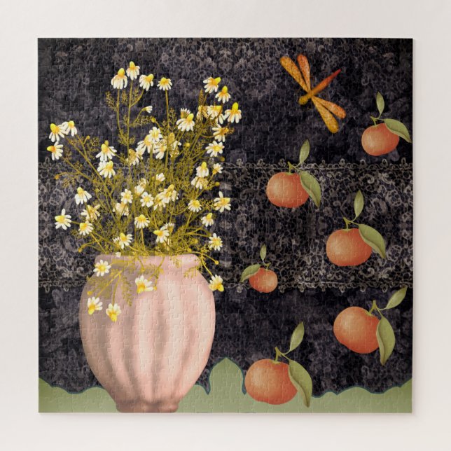 Puzzle Moody Floral decorativa (Vertical)