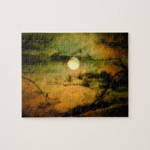 Puzzle Moody Halloween Sky