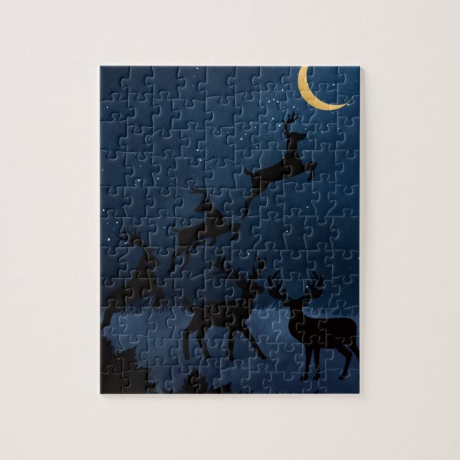 Puzzle Moon deer (Vertical)