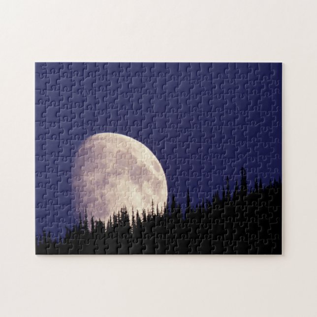 Puzzle Moon & Forest | Parque nacional Glaciar Montana (Horizontal)