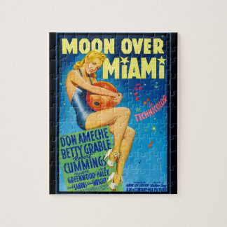 Puzzle Moon Over Miami Movie Poster