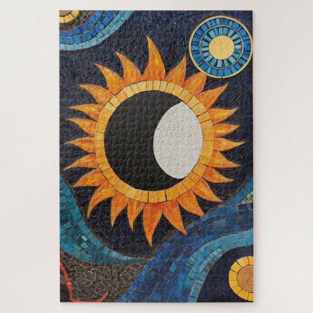 Puzzle Moon Sun Moon de danza cósmica Mosaic (Vertical)